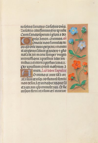 Hours of Queen Isabella the Catholic, Queen of Spain: Fol. 90r, c. 1500. av Master of the First Prayerbook of Maximillian