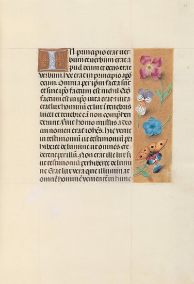 Hours of Queen Isabella the Catholic, Queen of Spain: Fol. 93r, c. 1500. av Master of the First Prayerbook of Maximillian