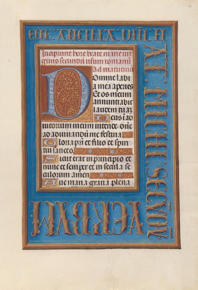 Hours of Queen Isabella the Catholic, Queen of Spain: Fol, 98r, c. 1500. av Master of the First Prayerbook of Maximillian