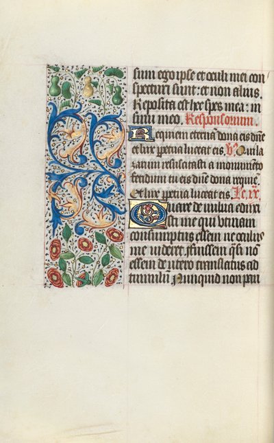 Tidsbok Användning av Rouen: fol. 132v, c. 1470. av Master of the Geneva Latini