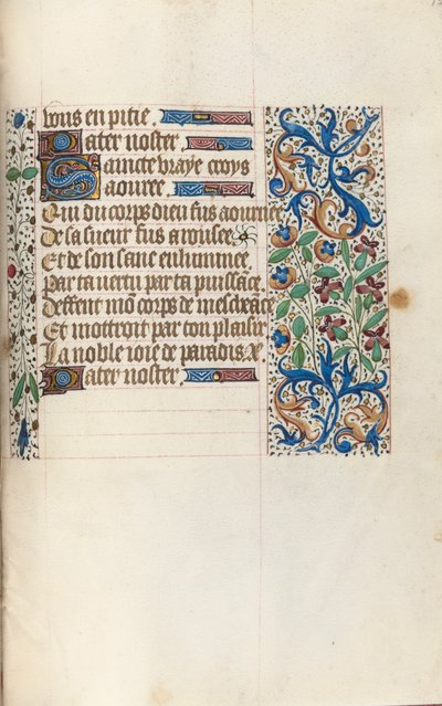 Tidsbok Användning av Rouen: fol. 154r, c. 1470. av Master of the Geneva Latini