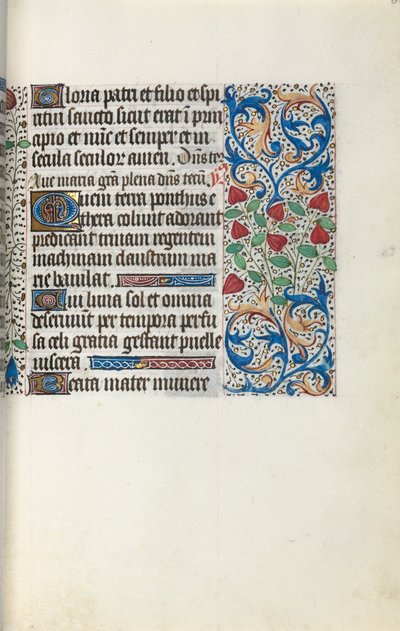 Tidsbok Användning av Rouen: fol. 30r, c. 1470. av Master of the Geneva Latini