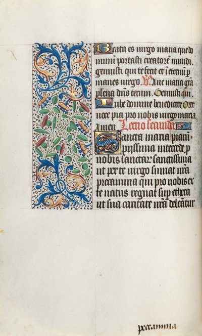 Tidsbok Användning av Rouen: fol. 35v, c. 1470. av Master of the Geneva Latini