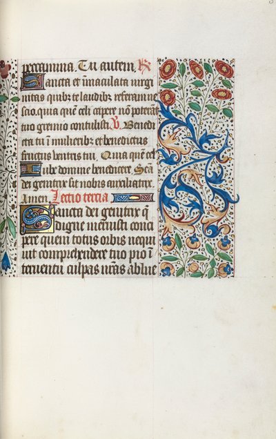 Tidsbok Användning av Rouen: fol. 36r, c. 1470. av Master of the Geneva Latini