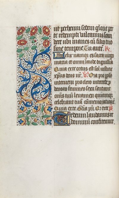 Tidsbok Användning av Rouen: fol. 36v, c. 1470. av Master of the Geneva Latini
