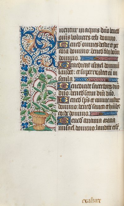 Tidsbok Användning av Rouen: fol. 43v, c. 1470. av Master of the Geneva Latini