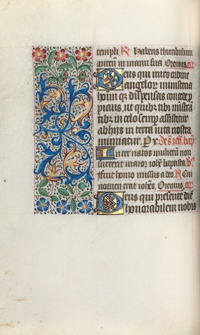 Tidsbok Användning av Rouen: fol. 50v, c. 1470. av Master of the Geneva Latini