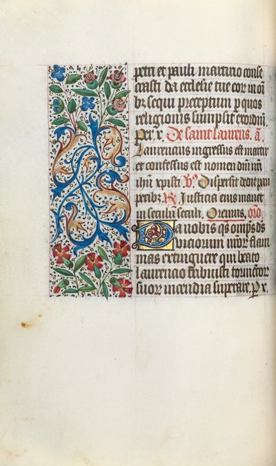 Tidsbok Användning av Rouen: fol. 51v, c. 1470. av Master of the Geneva Latini