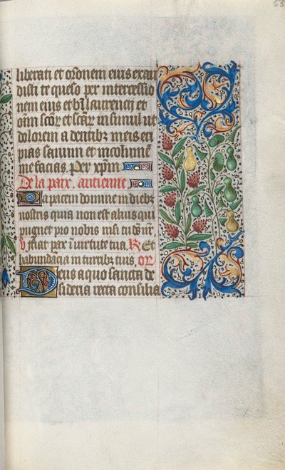Tidsbok Användning av Rouen: fol. 55r, c. 1470. av Master of the Geneva Latini