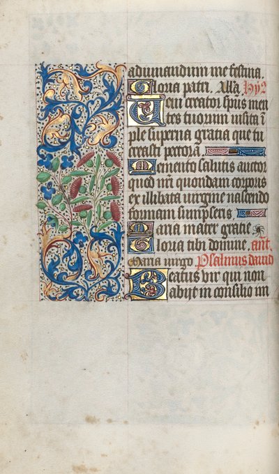 Tidsbok Användning av Rouen: fol. 56v, c. 1470. av Master of the Geneva Latini