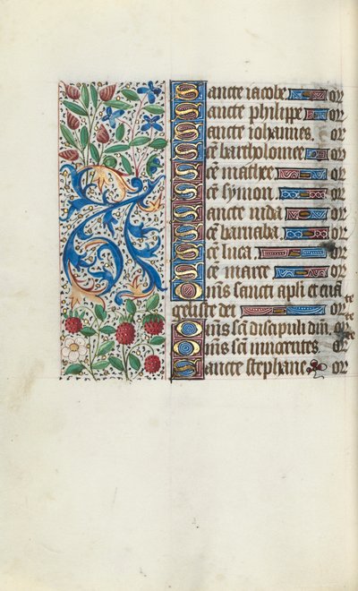Tidsbok Användning av Rouen: fol. 93v, c. 1470. av Master of the Geneva Latini