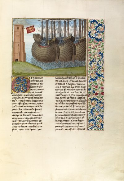 Den engelska flottan i flamländska vatten av Master of the Getty Froissart