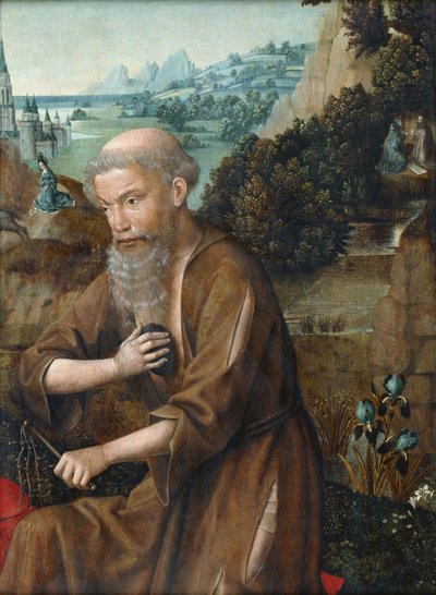 Sankt Jerome av Master of the Legend of Saint Lucy