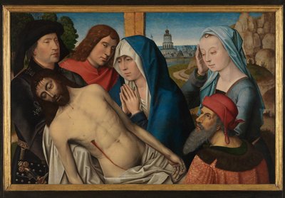 Lamentation (olja på panel) av Master of The Legend of St. Lucy