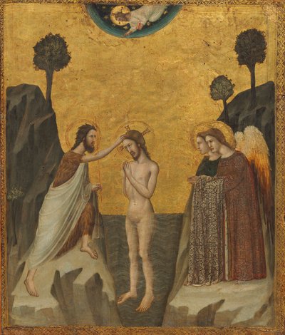The Baptism of Christ, c.1330/1340 (tempera på panel) av Master of the Life of Saint John the Baptist