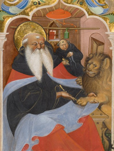 Sankt Jerome som tar ut en tagg från en leontass av Master of the Murano Gradual
