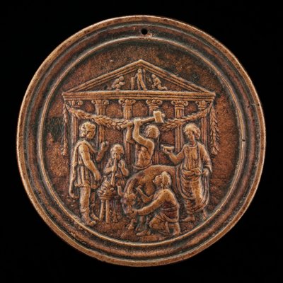 The Sacrifice of a Bull, fjärde kvartalet 1400-talet. av Master of the Orpheus Legend