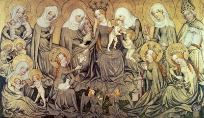 Mittpanel av Ortenberg altartavla, c1410-1420 av Master of the Ortenberg Altar