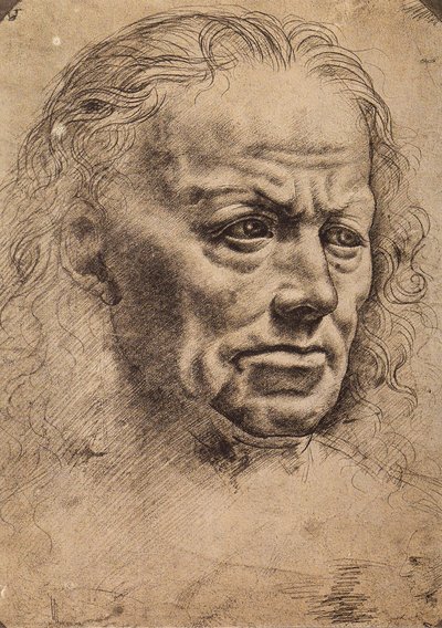 Huvudet av en man av Master of the Pala Sforzesca