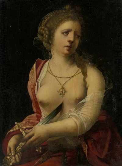 Lucretias självmord av Master of the Parrot