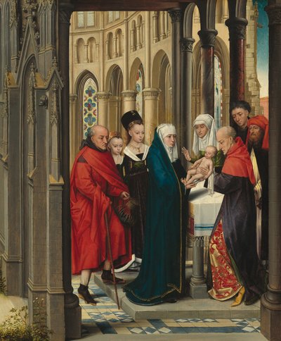 Presentationen i templet, ca. 14701480. av Master of the Prado Adoration of