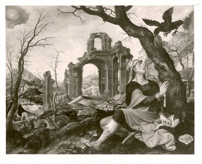 Holländska: Elias matad av korpen Elias matad av korpen av Master of the Prodigal Son