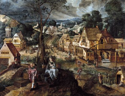 Flyg till Egypten av Master of the Prodigal Son