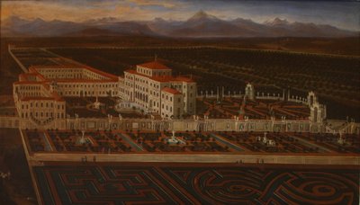 Palace och trädgårdar i Venaria Reale av Master of the Residenze Sabaude