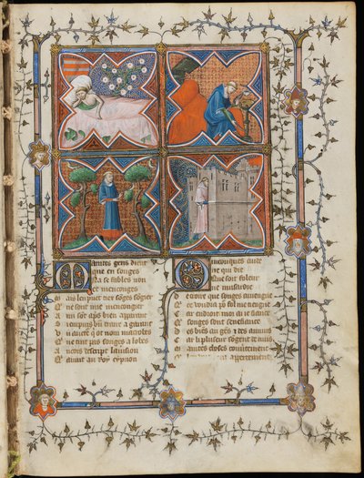 Miniatyr från ett manuskript av Roman de la Rose av Guillaume de Lorris och Jean de Meun, 1353 av Master of the Rose novels