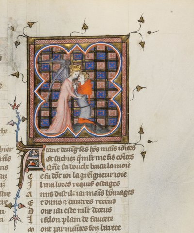 Miniatyr från ett manuskript av Roman de la Rose av Guillaume de Lorris och Jean de Meun, 1353 av Master of the Rose novels