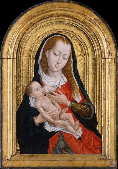 Jungfru och barn, 1475-99 av Master of the Saint Ursula Legend