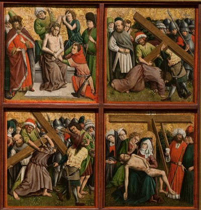 Altartavla med Kristi passion av Master of the Schlägl Altarpiece