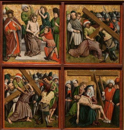 Altartavla med The Passion of Christ, ca. 1440-talet. av Master of the Schlägl Altarpiece