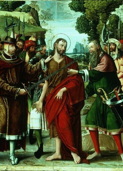 Arresteringen av Johannes Döparen (panel) av Master of the St. Johns Retable