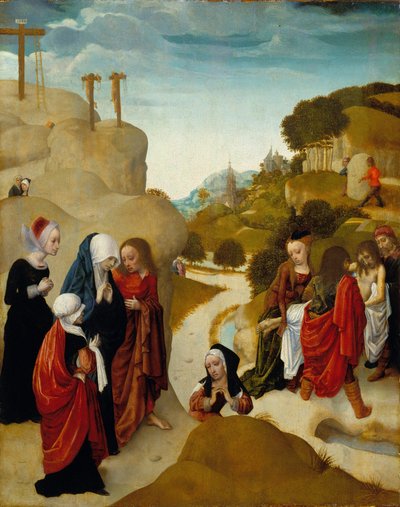 Kristi gravläggning, ca 1490 (olja på pannå) av Master of the Virgo Inter Virgines