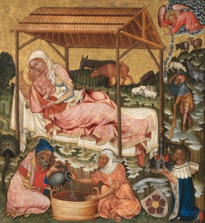 Födelse av Master of the Vyšší Brod Altarpiece