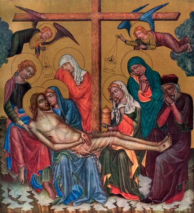 Klage um Christus von Master of the Vyssi Brod Altar