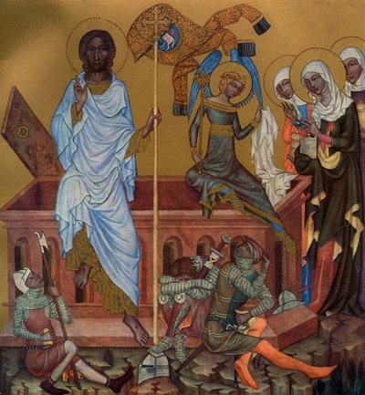 Die Auferstehung Christi, ca. 1350 von Master of the Vyssi Brod Altar