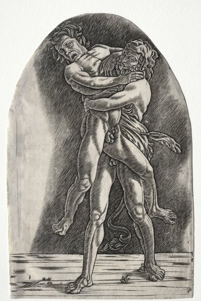 Herkules och Antaeus, ca 1510. av Master of the Year 1515