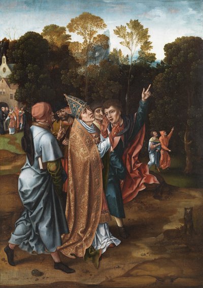 Biskopens syn, c.1510-20 av Master of the von Groote Adoration
