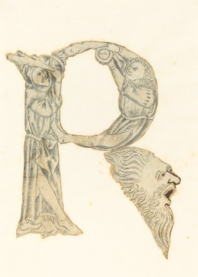 Bokstaven P (omvandlas till ett R) av Master with the Banderoles