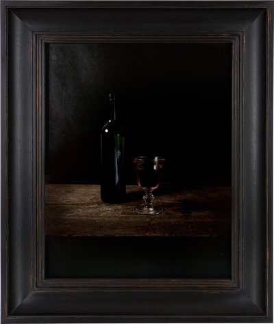 Sista måltiden i dödscellen, Adolf Eichmann, 2012 (digitalt transfertryck på pergament av getskinn) av Mat Collishaw