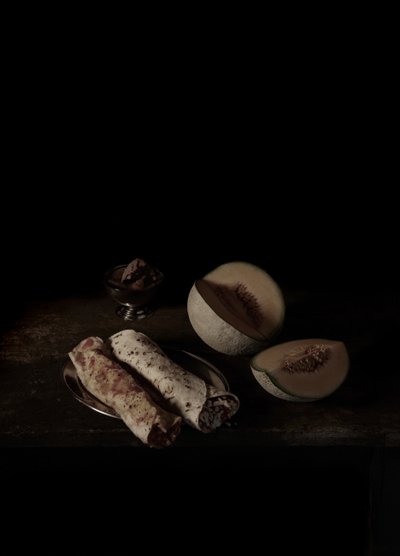 Sista måltiden i dödscellen, Texas; Paul Nuncio, 2011 (fotografi av C-typ) av Mat Collishaw