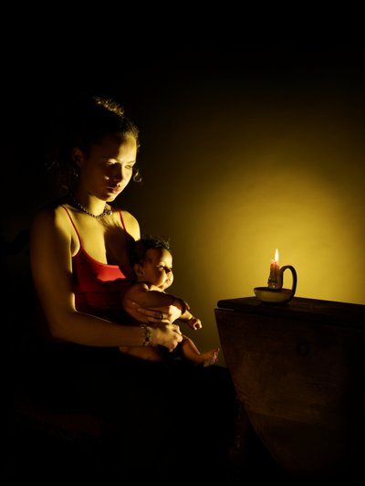 Single Nights 1, 2007 (fotografi av C-typ) av Mat Collishaw