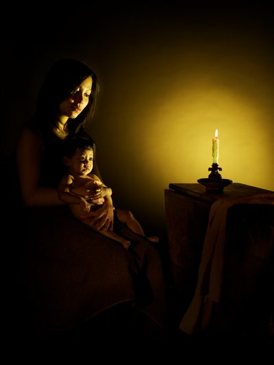 Single Nights 3, 2007 (fotografi av C-typ) av Mat Collishaw