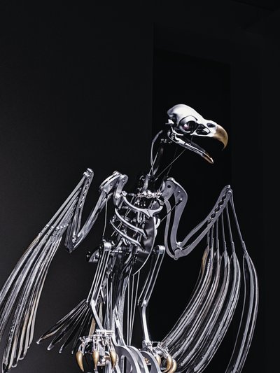 The Nerve Rack, 2019 (Acetal, Akryl, Aluminium, Mässing, Elektriska kretsar, Färg, PVC, Resin, Servomotorer, Stål) av Mat Collishaw