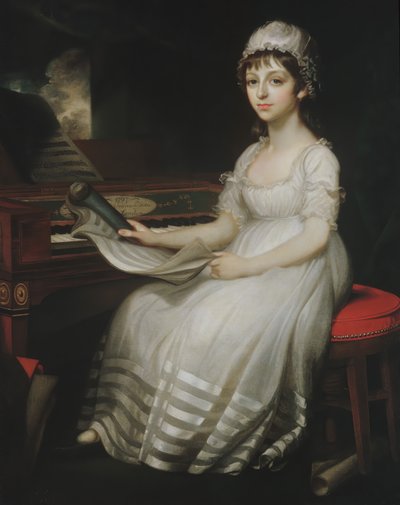 Porträtt av en ung kvinna, 1801. av Mather Brown