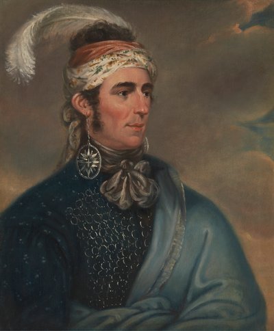 Teyoninhokarawen (major John Norton) av Mather Brown
