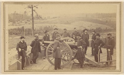 General Sherman och hans stab framför Atlanta, 19 juli 1864 av Mathew B. Brady