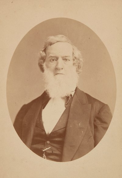 Kabinetskort av Gideon Welles, 1860-1878. av Mathew Brady